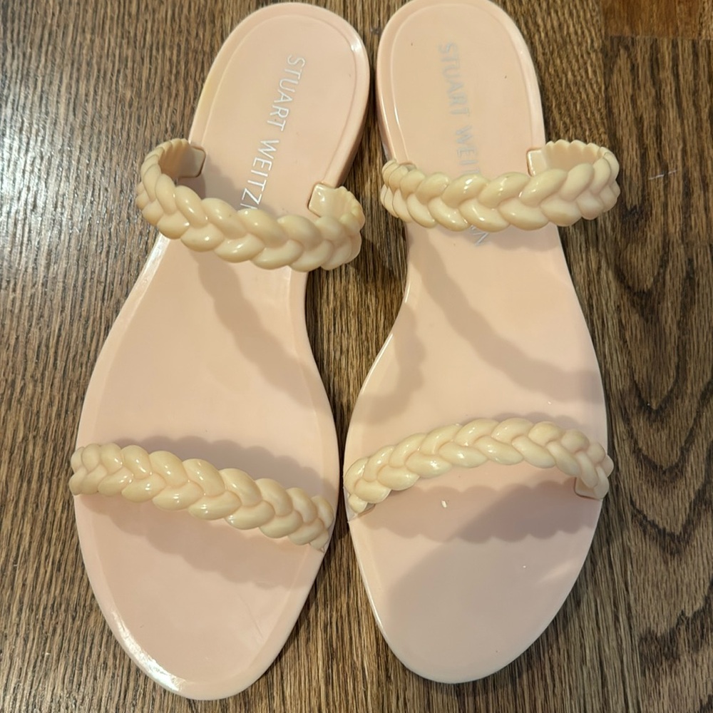 Stuart Weitzman Braida Sawyer Jelly Sandal 10